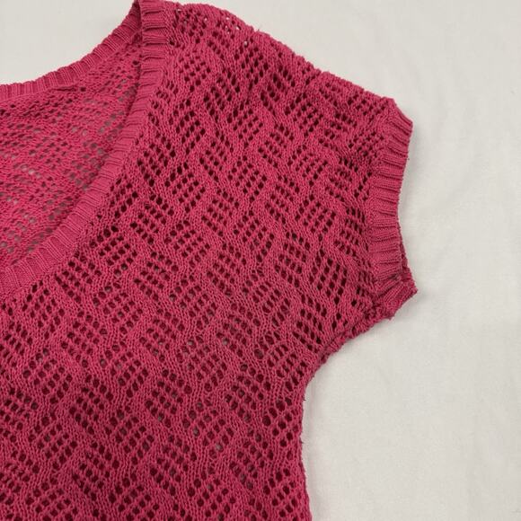 Vintage Y2K Candies Crochet Shrug Bolero Barbie Girly Pink Fairy Coquette - Picture 4 of 7